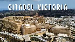 Citadel Of Rabat Victoria Gozo Malta 4k drone footage
