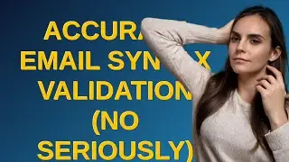 Codereview: Accurate email syntax validation (no seriously)