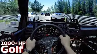 INSANE 1000HP Golf Mk2 Full Send at the N&uuml;rburgring!