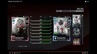 Madden NFL 20, MUT 1147, Michael Vick, Player Card Series Redux 92 OVR!!