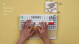 NuPhy Halo75 V2 Typing Sound Test - Silent Red Clear-Top