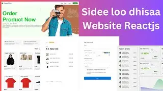 Sidee loogu dhisa website Reactjs |Ecommerce Website | Reeact(Html & css) | Somalia