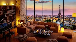 Paris Sunset Jazz 🥂 Smooth Music for a Romantic Evening & Deep Relaxation