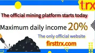 Today New Platform Opens | Best TRX Mining |Daily income 20%|