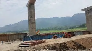 Bilaspur Fourlane bridge construction on satluj river 2021-2022