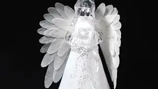 White Fiber Optic Angel Hand with Heart Multi Color Changing Light Home Decor
