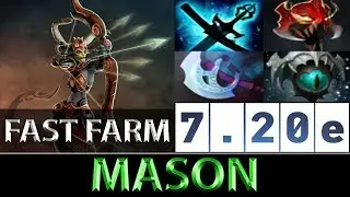 mason [Medusa] Just The Best Fast Farm ► Dota 2 7.20e
