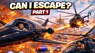 CAN I ESCAPE THE COPS?! 😱✈️🚓 5-Star Police Chase in the Sky! Plane + Heli Chaos | GTA 5