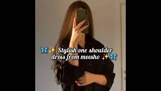 stylish one shoulder dress from meesho✨💖#oneshoulderdress#meesho#dresses#meeshohauls#