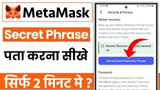How to see secret recovery phrase metamask | metamask secret phrase kaise pata kare