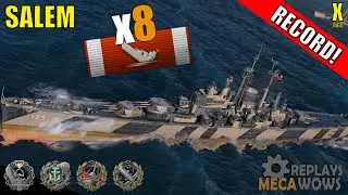 Salem 8 Kills & 218k Damage | World of Warships Gameplay
