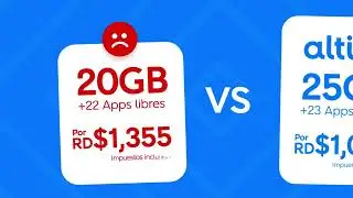 Planes Pospago altice 25GB