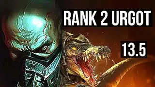 URGOT vs RENEKTON (TOP) | Rank 2 Urgot, 600+ games, 3/1/3 | KR Grandmaster | 13.5