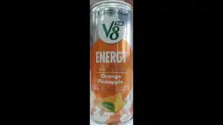 V8 Plus Orange Pineapple Energy Beverage Review