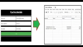 store html form data into google spread sheet | use google spreed sheet as a database
