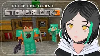 It's Nothing But Chickens  w/ @PlayfulPotato | Minecraft Stone Block 3