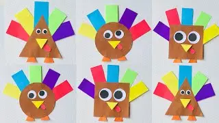 Thanksgiving Craft | Turkey Shape Craft | Preschool Shape Craft | Thanksgiving Decorations Ideas