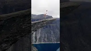 #trolltunga ##travel #norway #hiking #cinematic #dronevideo #drone #mountains #world #amazing