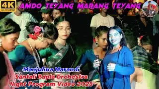 Amdo Teyang Marang Teyang || Manjulina Marandi || Santali Bapla Orchestra Night Program Video 2025