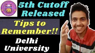 Du 5th Cutoff released||5th cutoff out now||Delhi University||Good news🤩||Big update||#5thcutoff2021