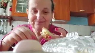 Mukbang with breakfast.