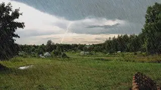 Intense Thunderstorm Sounds | Heavy Rain & Nature Scenery for Focus, Relaxation, and Sleep