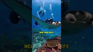 You Won&rsquo;t Believe the Size of Giant Manta Rays! 🐋😱 #shorts