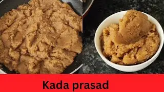 Kada prasad recipe l how to make easy kada prasad with wheat flour 