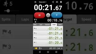 Stopwatch & Lap Timer for Android - Chronus Stopwatches - Demo 1