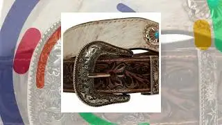 Myra Bag-Mirky Brown Hand-Tooled Leather Belt