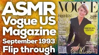 ASMR Vogue US magazine September 1993 flip through, StevenAntonyASMR