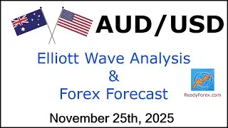 AUD USD Elliott Wave Analysis | Forex Forecast | November 25 2025 | AUDUSD Analysis Today
