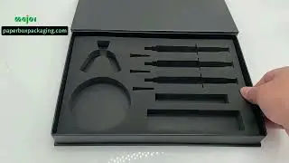 Customize Black Magnet Packaging Box for Dental Lab Whitening Kit