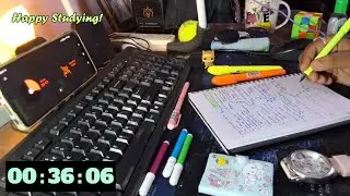 2 Hour Cozy Study With Me 📖 | Calming Music 🎧🎵