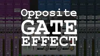 The opposite of NOISE GATE (reverse gate)
