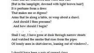 The Love Song of J. Alfred Prufrock by T.S. Eliot (read by Tom O'Bedlam)