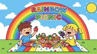 Rainbow Picnic 🌈🍉 | Fun Learning & Outdoor Song for Kids | Happy Tales & Tunes