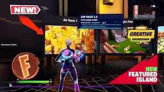Fortnite NEW AIR RACE 1.0 | Collect Coin | Season 3 New Island