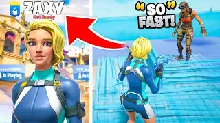 I Pretended to be ZAXY While Editing Fast in Fortnite... (FLOATING)