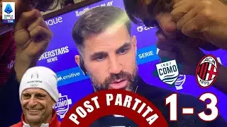 IL GRANDE FABREGAS😂😂 | POST PARTITA COMO-MILAN 1-3 |