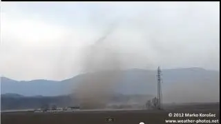 Massive Slovenian dust storm and dust devils!!
