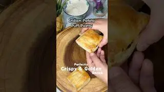 Easy Indian Potato Puff Pastry (Crispy + Golden) Snack!