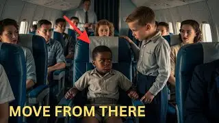 Fearless Black Boy Refused To Give Up His VIP Flight Seat To White Boy &ndash; What Happens Next Shocks..