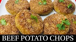 GOAN BEEF MINCE POTATO CHOPS RECIPE | BEEF POTATO CHOPS | BEEF MINCE RECIPE- BY NATASHA