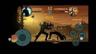 Shadow Fight 2 Interlude Shadow vs Lumberjack in Challenge