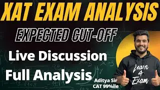 XAT 2026 Live Analysis 🔥 Score vs Percentile | Expected Cut-offs & Difficulty