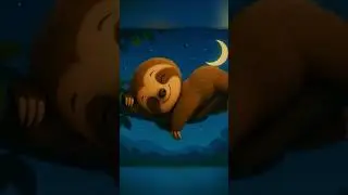 Short | 🦥🌙 Baby Sloth Lullaby | Gentle Bedtime Song for Kids 🎵💤