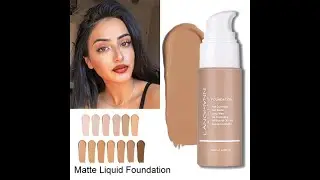 Langmanni liquid foundation matte concealer full coverage long lasting waterproof oil control