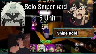 Solo sniper raid 💪 #allstartowerdefense #astd #gameplay #roblox