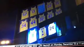 Kobe Bryant&rsquo;s LIVE Speech and RETIRED Jersey Numbers!!#mambanight